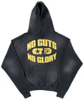Hellstar No Guts No Glory Hoodie Washed Black - front view - District 97 Clothing streetwear