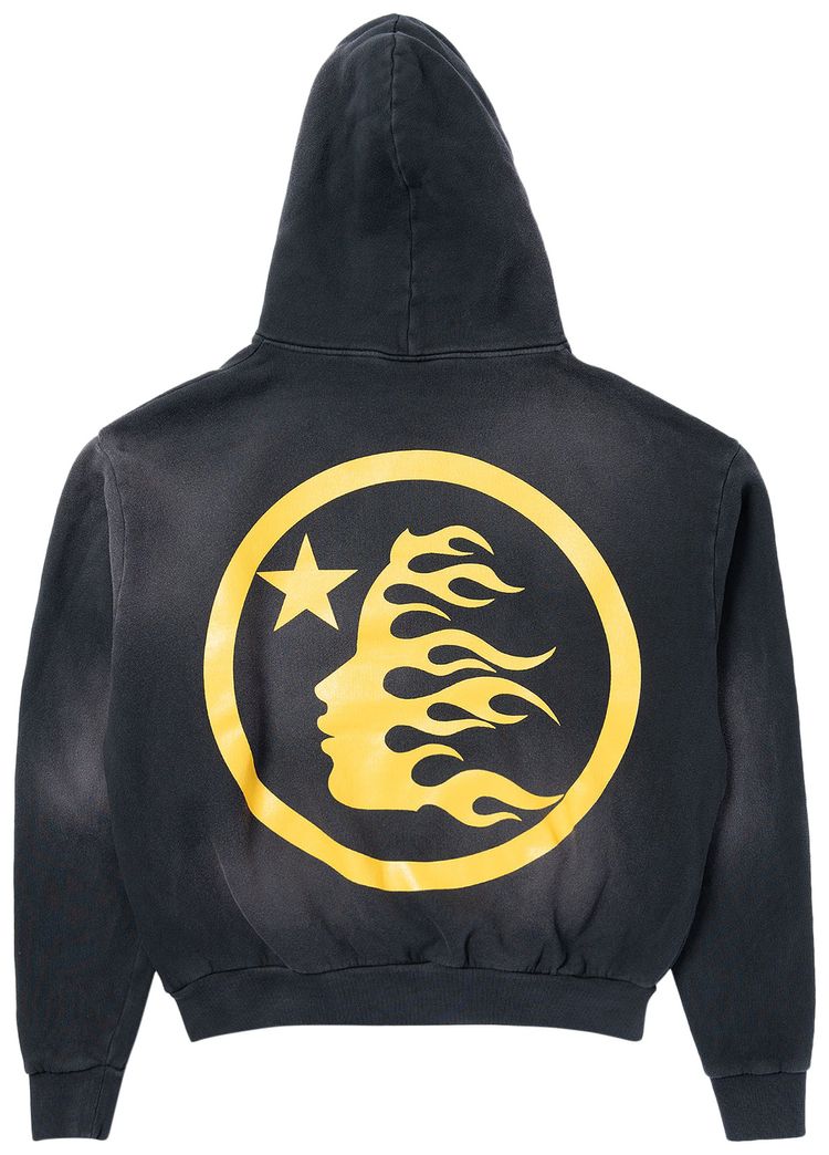 Hellstar No Guts No Glory Hoodie Washed Black - side view - District 97 Clothing streetwear