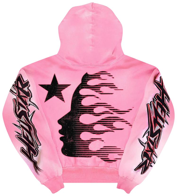 Hellstar Brainwashed Without Brain Hoodie Pink - side view - District 97 Clothing streetwear