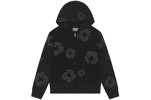Denim Tears Mono Wreath Hoodie Black - side view - District 97 Clothing streetwear