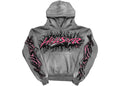 Hellstar Future Flame Hoodie Grey - front view - District 97 Clothing streetwear