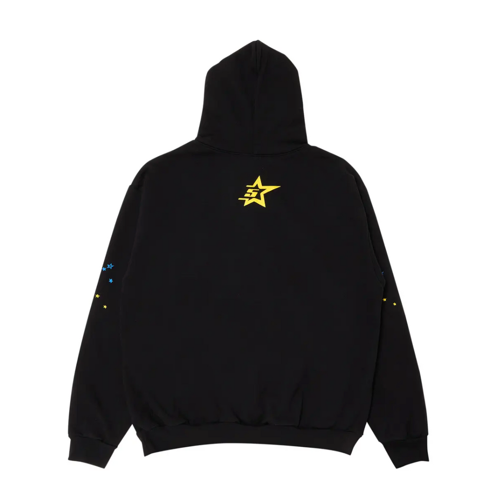 Sp5der Pink Hoodie - side view - District 97 Clothing streetwear