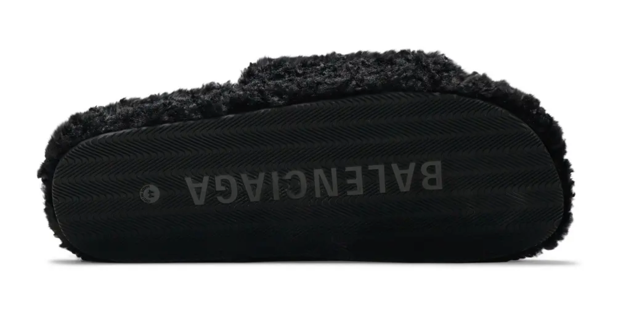 Balenciaga Furry Slides - back view - District 97 Clothing streetwear