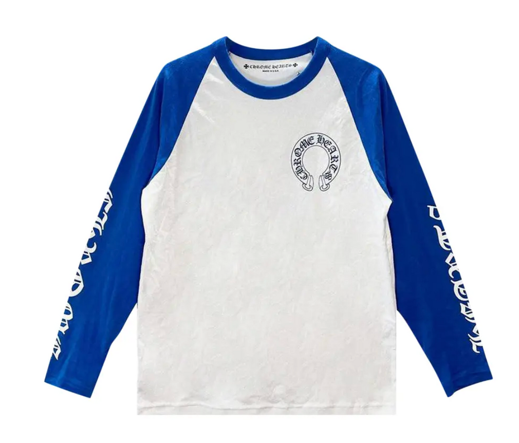 Chrome Hearts Long-Sleeve Horseshoe Baseball Tee - back view - District 97 Clothing streetwear