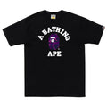 BAPE Color Camo College T-Shirt 'Black / Purple' - front view - District 97 Clothing streetwear