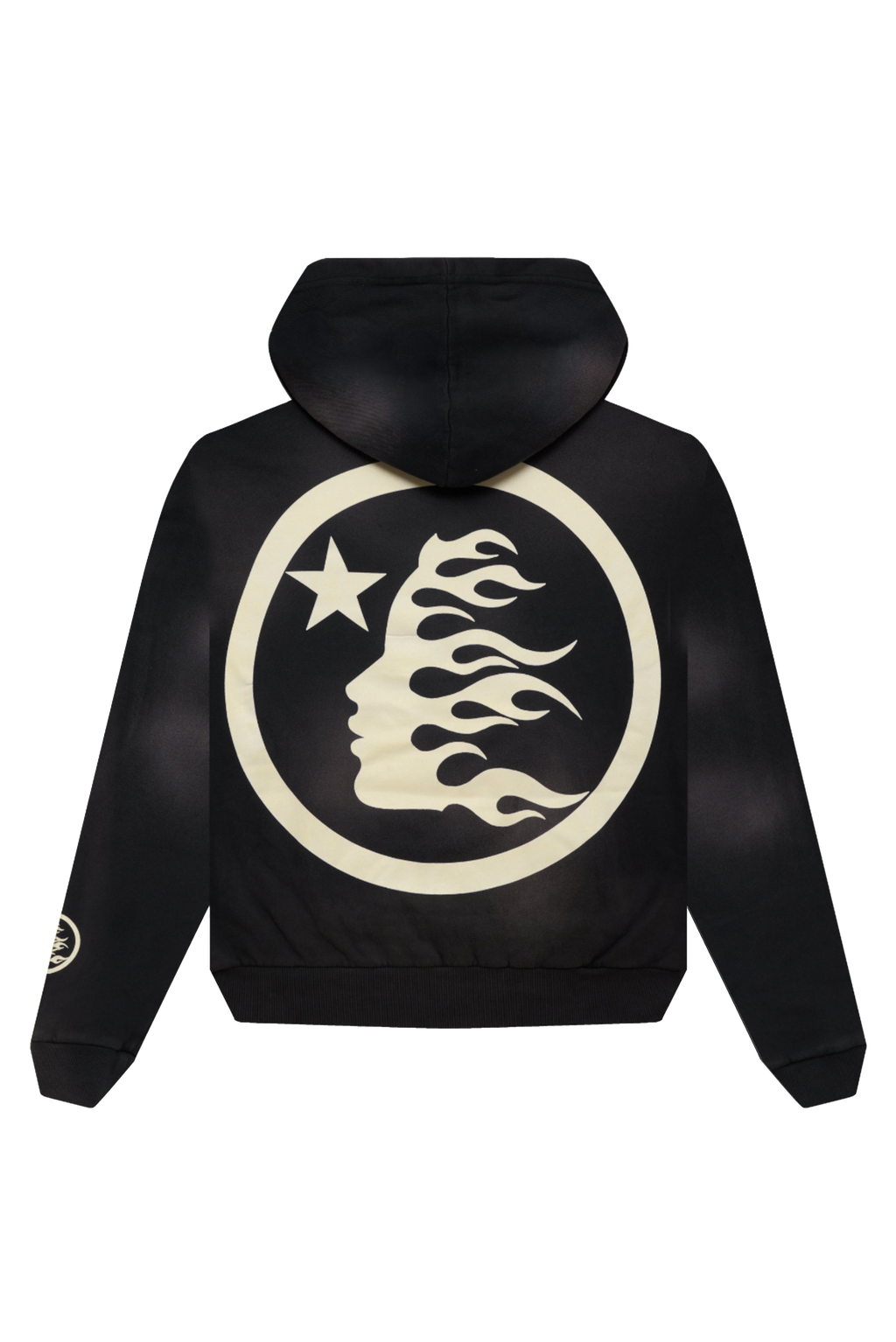 Hellstar Greatest Hits Smoke Uniform Hoodie Black - side view - District 97 Clothing streetwear