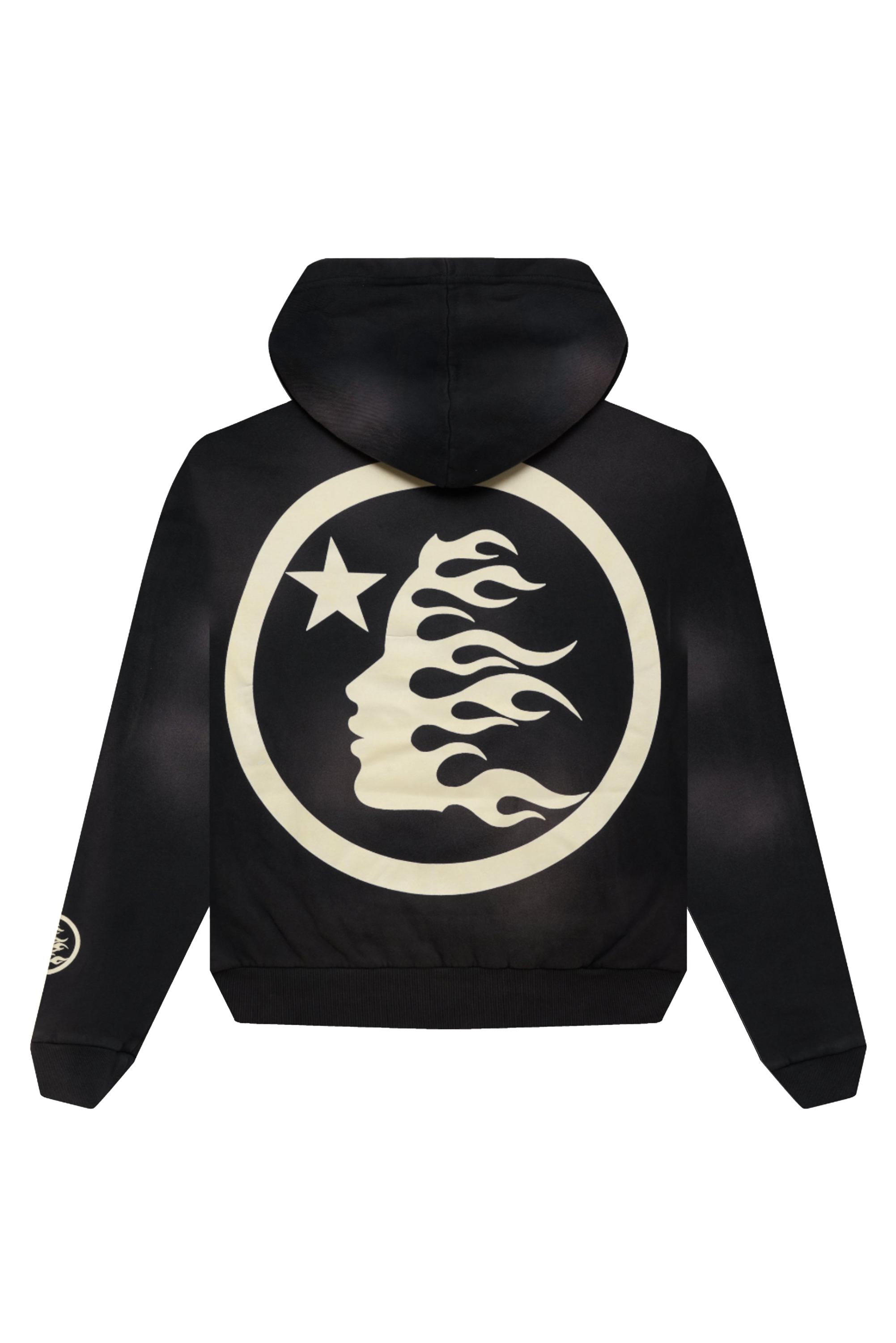 Hellstar Greatest Hits Smoke Uniform Hoodie Black - side view - District 97 Clothing streetwear