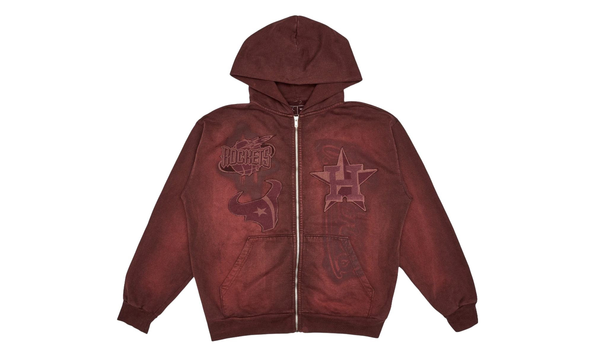 Cactus Jack Fanatics 2025 Rep Your City Houston Hoodie Red - front view - District 97 Clothing streetwear